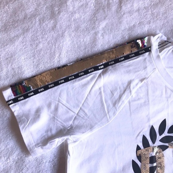 (Sold)Pink Campus Tee - Picture 4 of 4